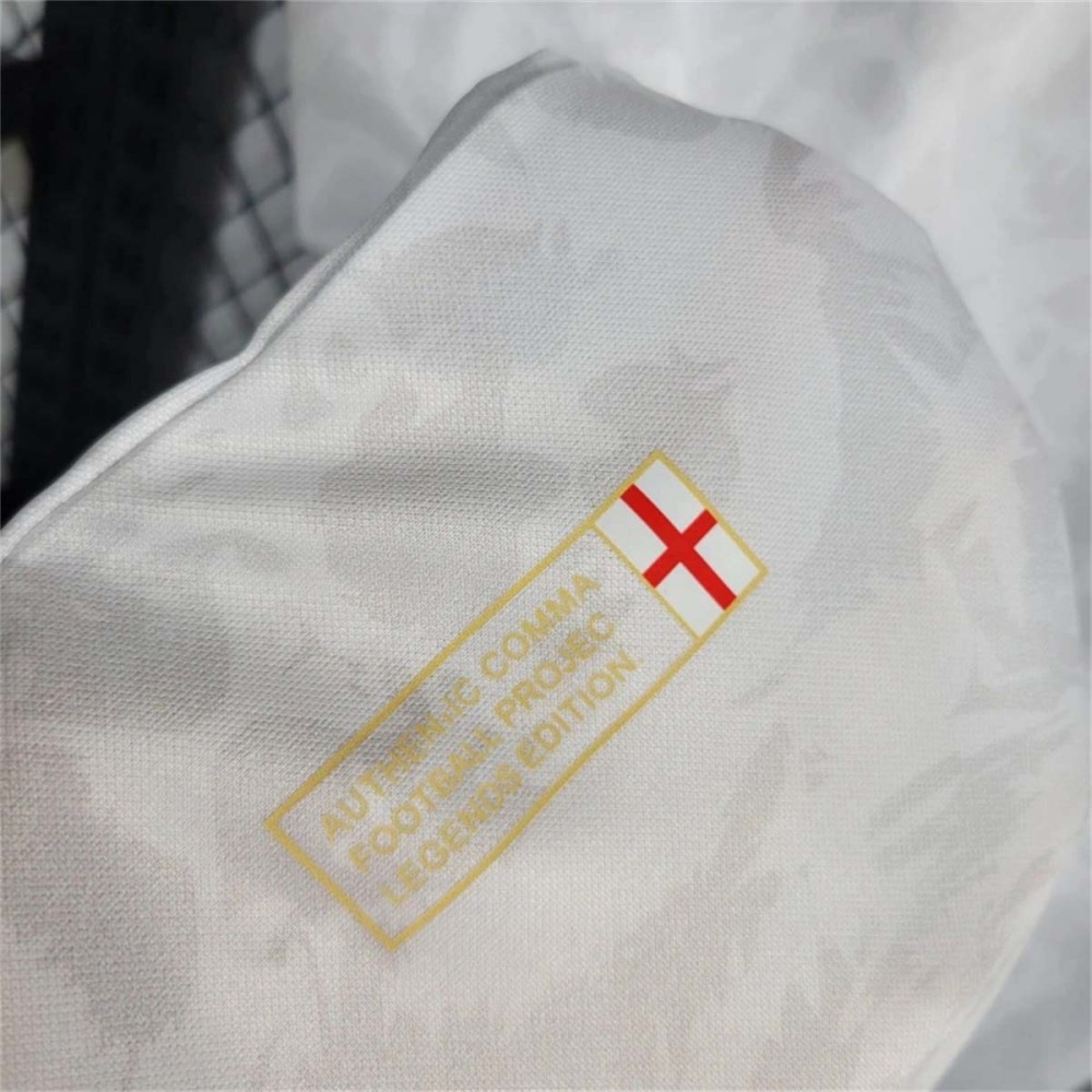 England Soccer Jersey White Comma Special Edition Kit Custom Shirt EURO 2024