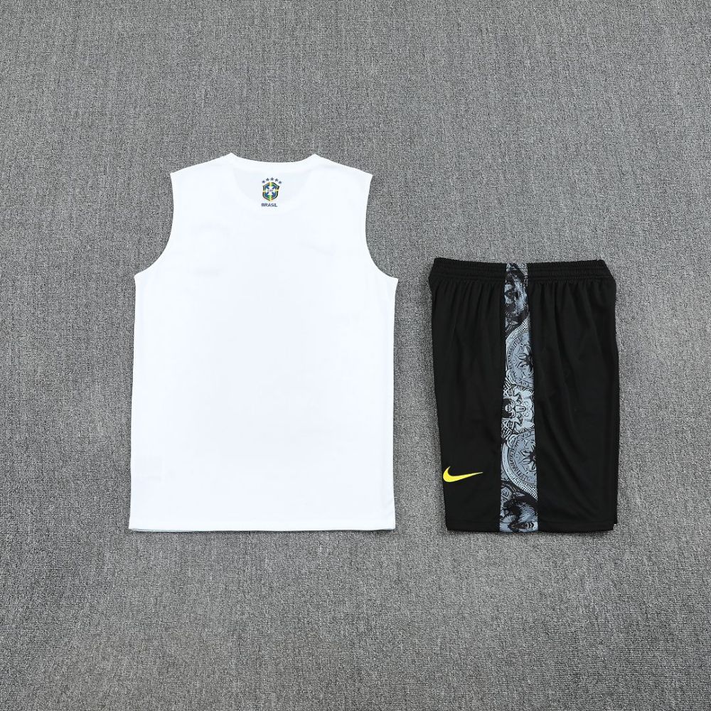 Brazil Sleeveless Training Kit White 2025