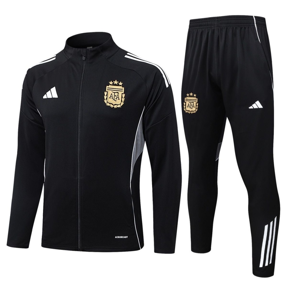 Argentina Training Kit (Jacket+Pants) Black 2025