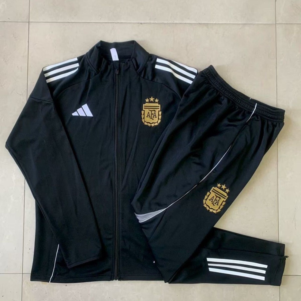 Argentina Training Kit (Jacket+Pants) Black 2025