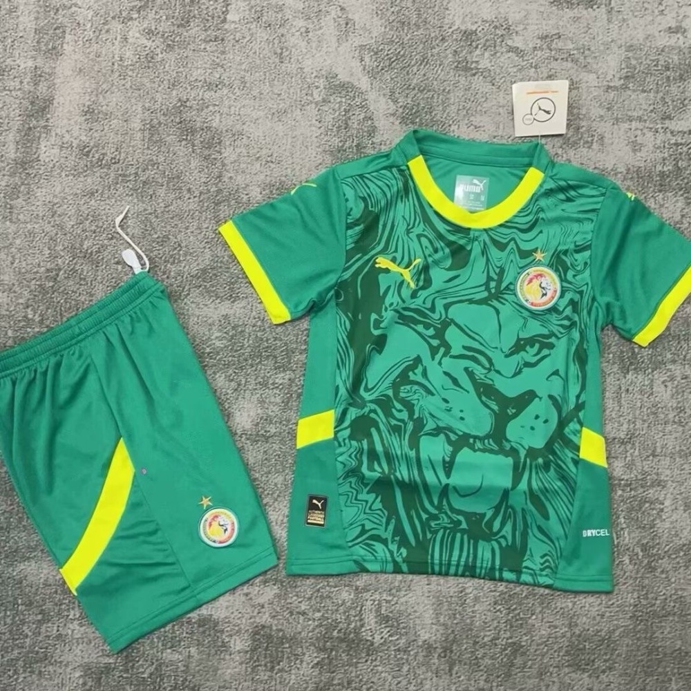 Senegal Soccer Jersey Away Kids Kit Jersey+Shorts 2025