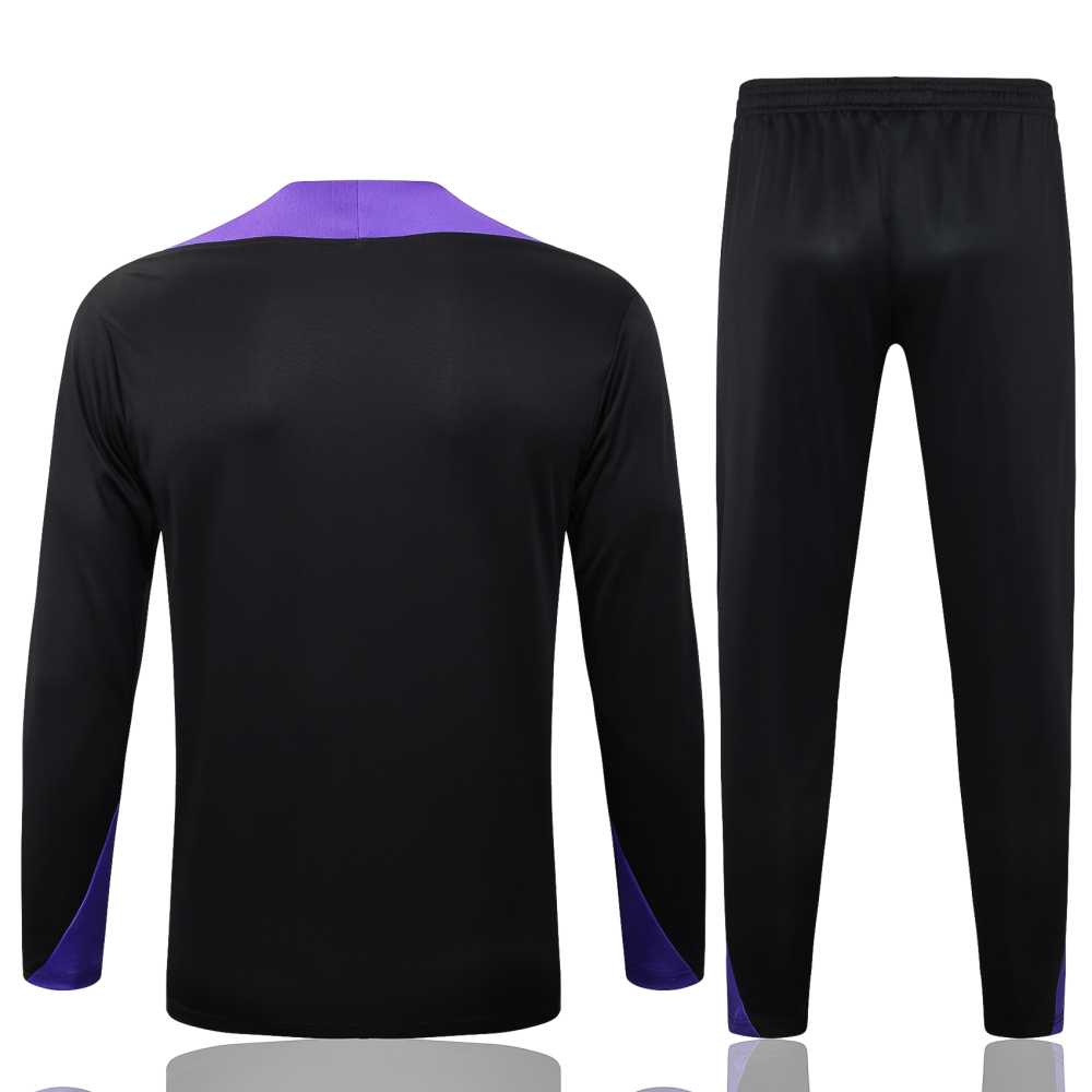 Barcelona Training Kit (Sweatshirt+Pants) Black&Purple 2025/26
