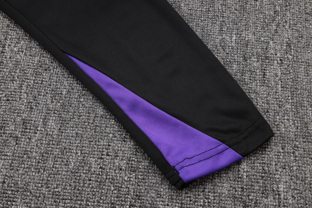 Barcelona Training Kit (Sweatshirt+Pants) Black&Purple 2025/26