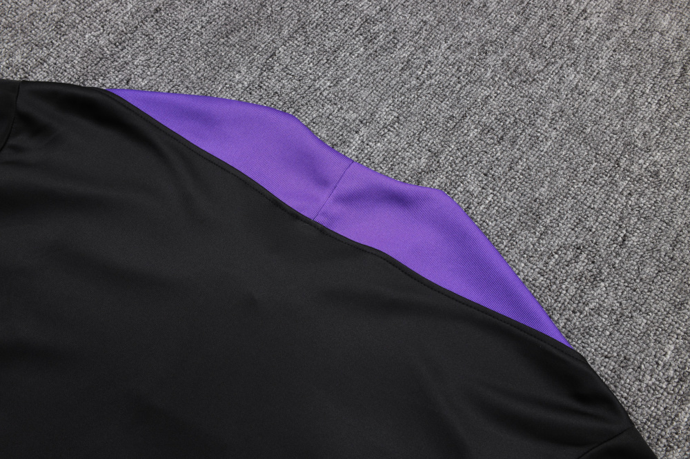 Barcelona Training Kit (Sweatshirt+Pants) Black&Purple 2025/26