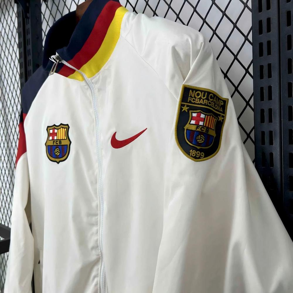 Barcelona Windbreaker Jacket White 2025/26