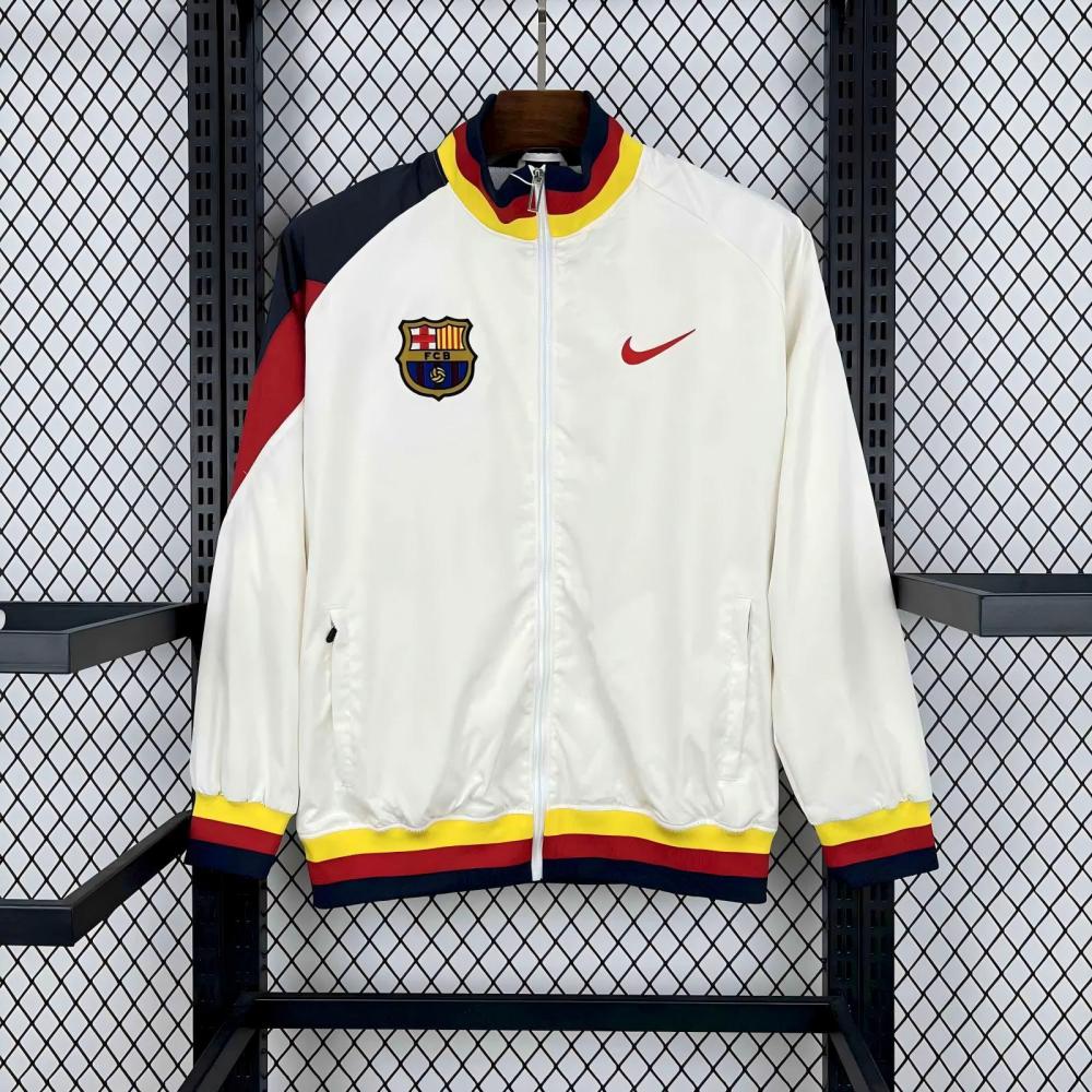 Barcelona Windbreaker Jacket White 2025/26