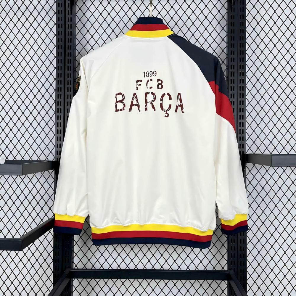 Barcelona Windbreaker Jacket White 2025/26