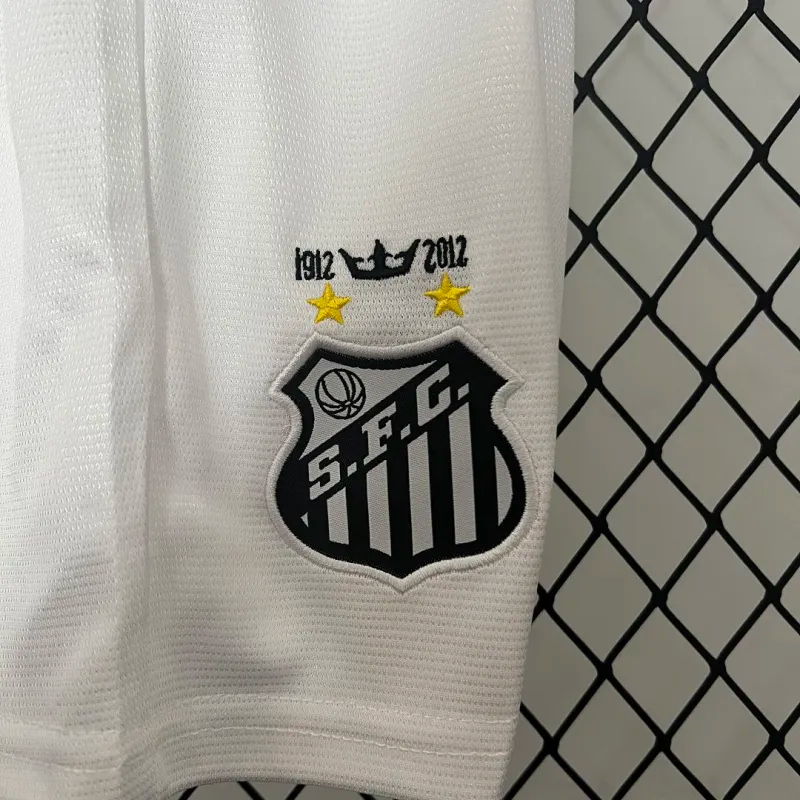 Santos FC Retro Soccer Jersey Home Kids Kit Jersey+Shorts 2012