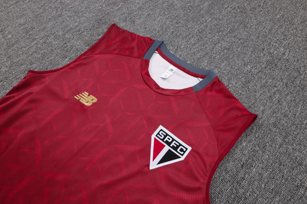 Sao Paulo FC Sleeveless Training Kit Red 2025