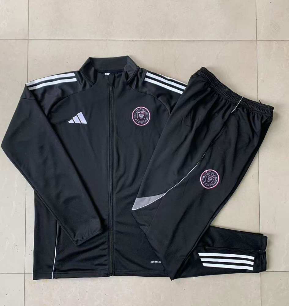 Kids Inter Miami Training Kit (Jacket+Pants) Black 2025