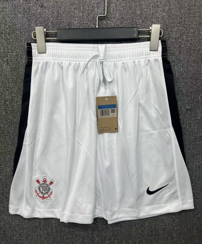 Corinthians Soccer Jersey Away Custom Shorts 2025