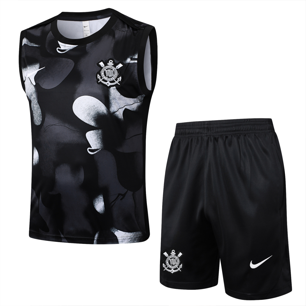 Corinthians Sleeveless Training Kit Black 2025
