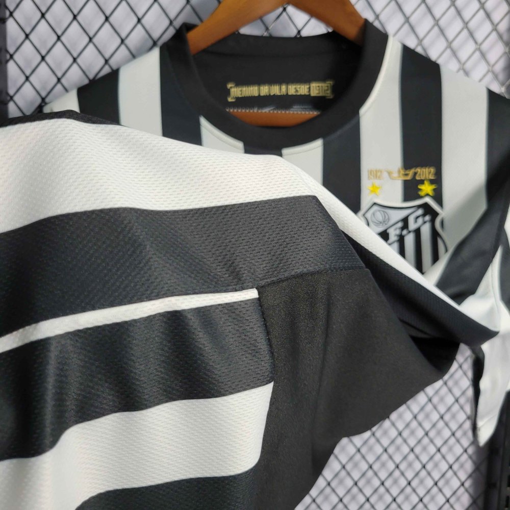 Santos FC Retro Soccer Jersey Away Custom Shirt 2012