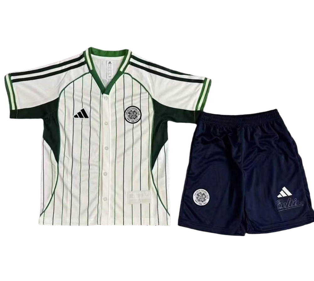 Celtic x US Pack Baseball Kids Kit Jersey+Shorts 2025/26