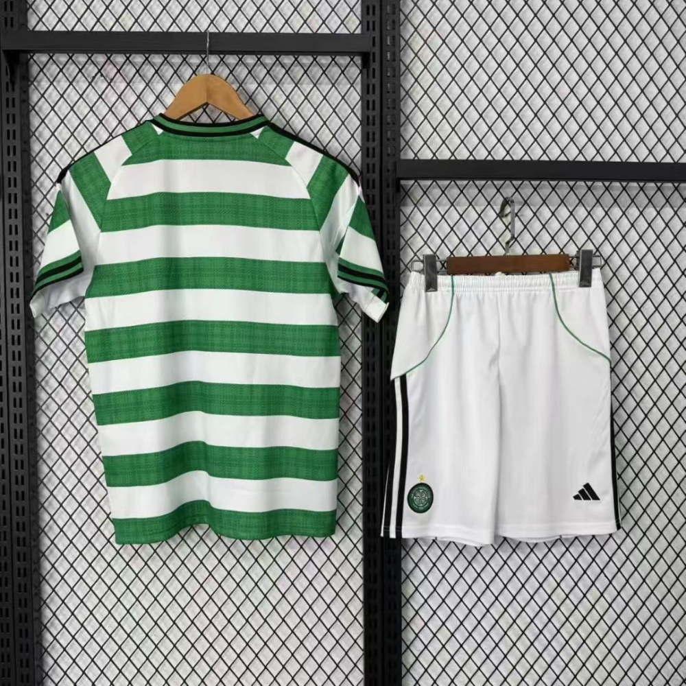 Celtic Soccer Jersey Home Kids Kit Jersey+Shorts 2025/26