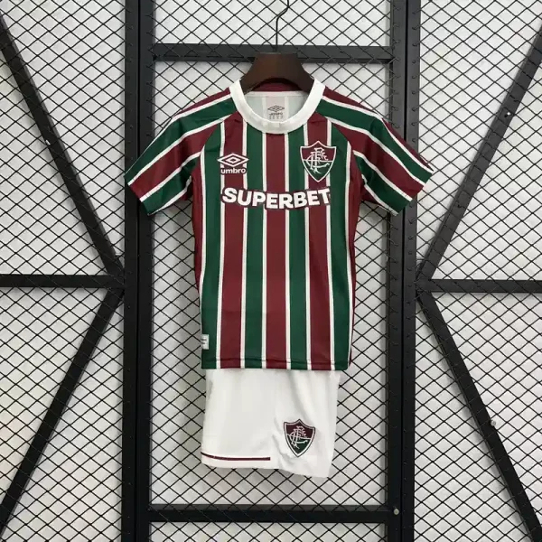 Fluminense FC Soccer Jersey Home Kids Kit Jersey+Shorts 2025-26