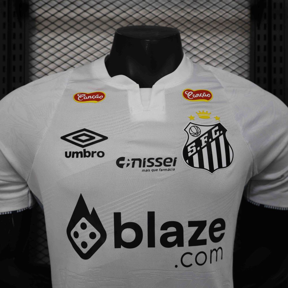 Santos FC Authentic Soccer Jersey Home Shirt All Sponsor 2024