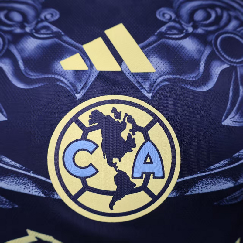 Club America Authentic Soccer Jersey Away Long Sleeve Shirt 2025/26