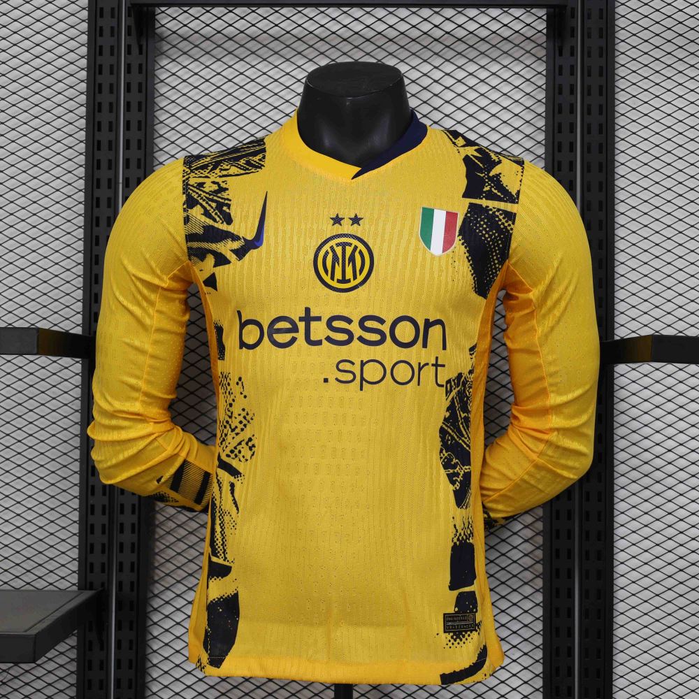 Authentic Soccer Jersey Inter Milan Third Away Long Sleeve Shirt 2024/25