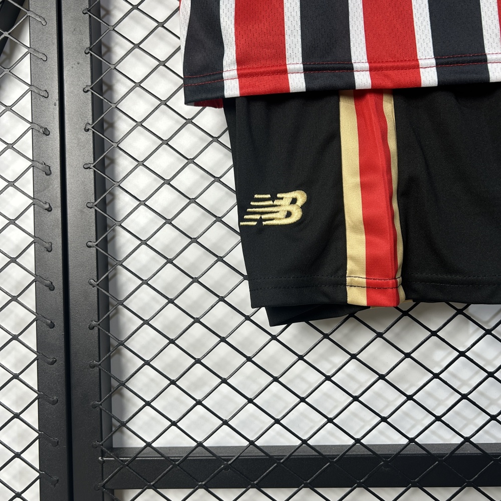 Sao Paulo FC Soccer Jersey Away Kids Kit Jersey+Shorts 2025