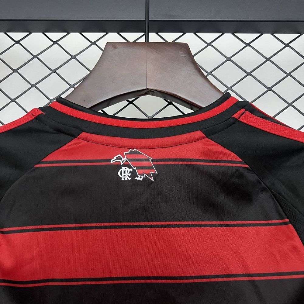 Flamengo Soccer Jersey Home Long Sleeve Kids Kit Jersey+Shorts 2025