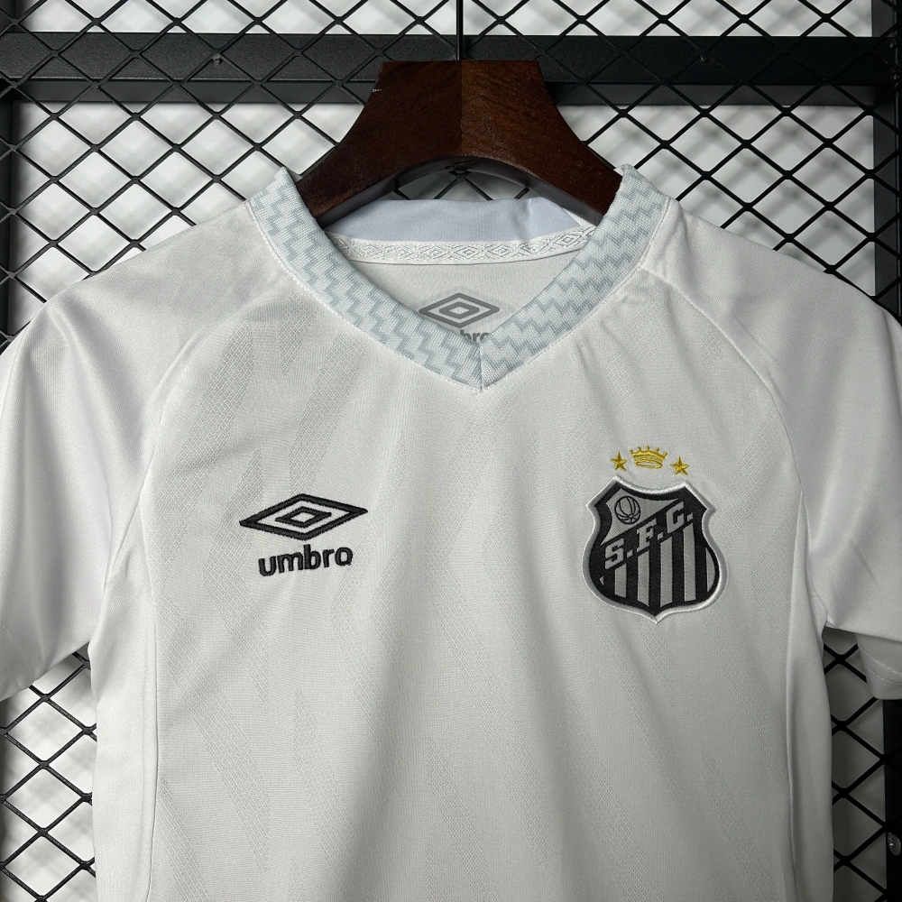 Santos FC Soccer Jersey Home Kids Kit Jersey+Shorts 2025