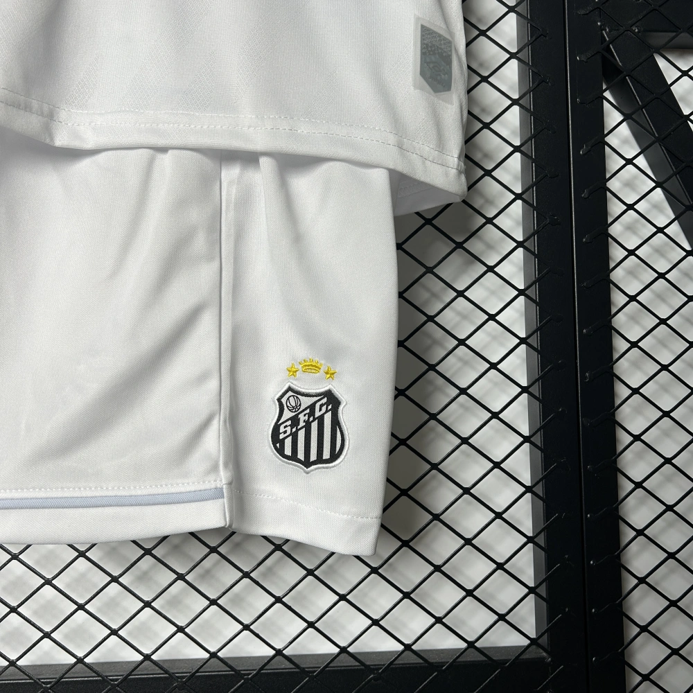 Santos FC Soccer Jersey Home Kids Kit Jersey+Shorts 2025