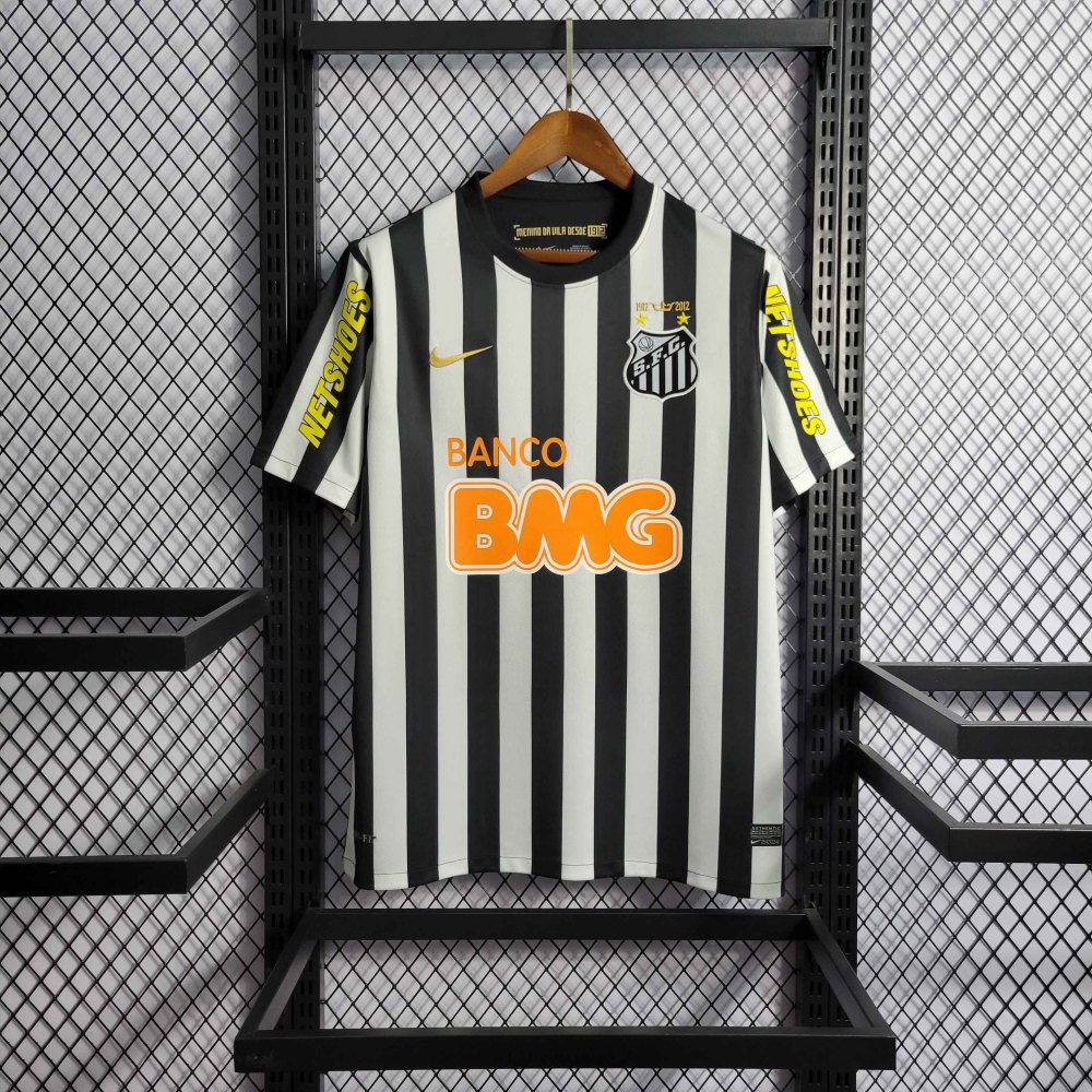 Santos FC Retro Soccer Jersey Away Custom Shirt 2012