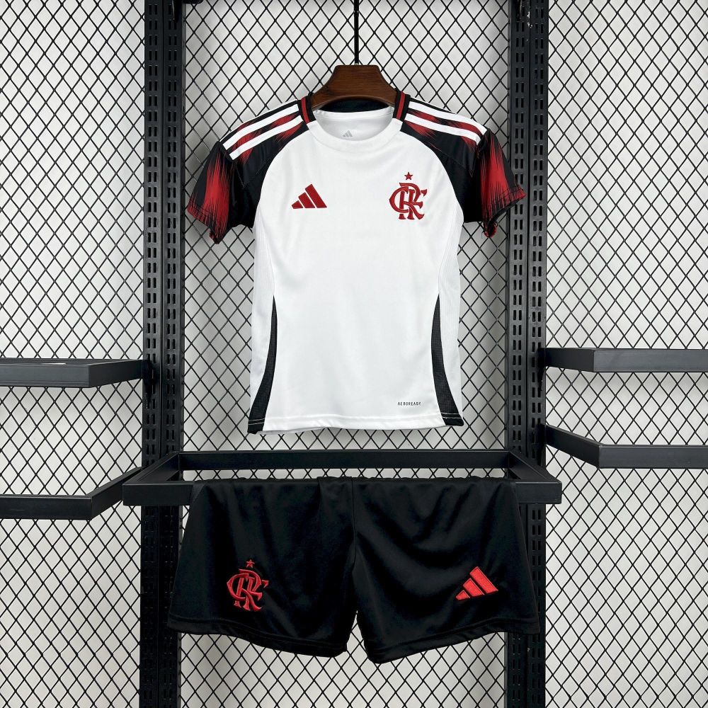 Flamengo Soccer Jersey Away Kids Kit Jersey+Shorts 2025