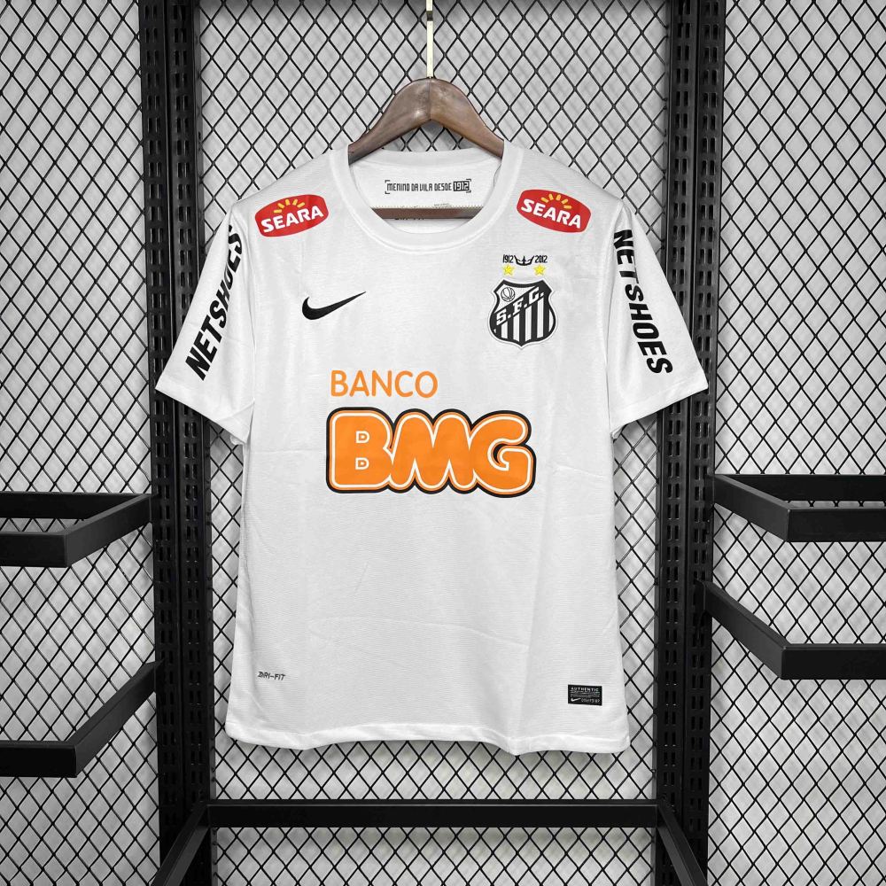 Santos FC Retro Soccer Jersey Home Custom Shirt 2012