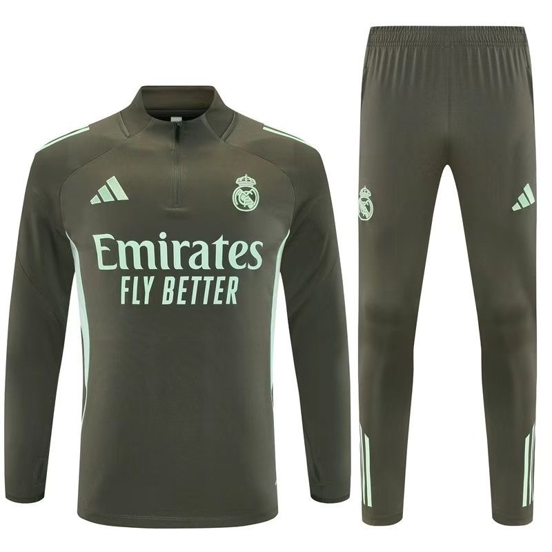 Real Madrid Training Kit (Sweatshirt+Pants) Brown 2025/26