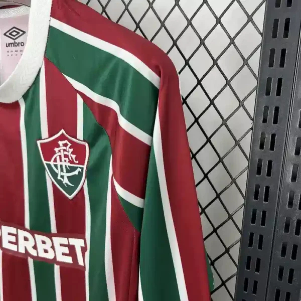 Fluminense FC Soccer Jersey Home Long Sleeve Custom Shirt 2025-26