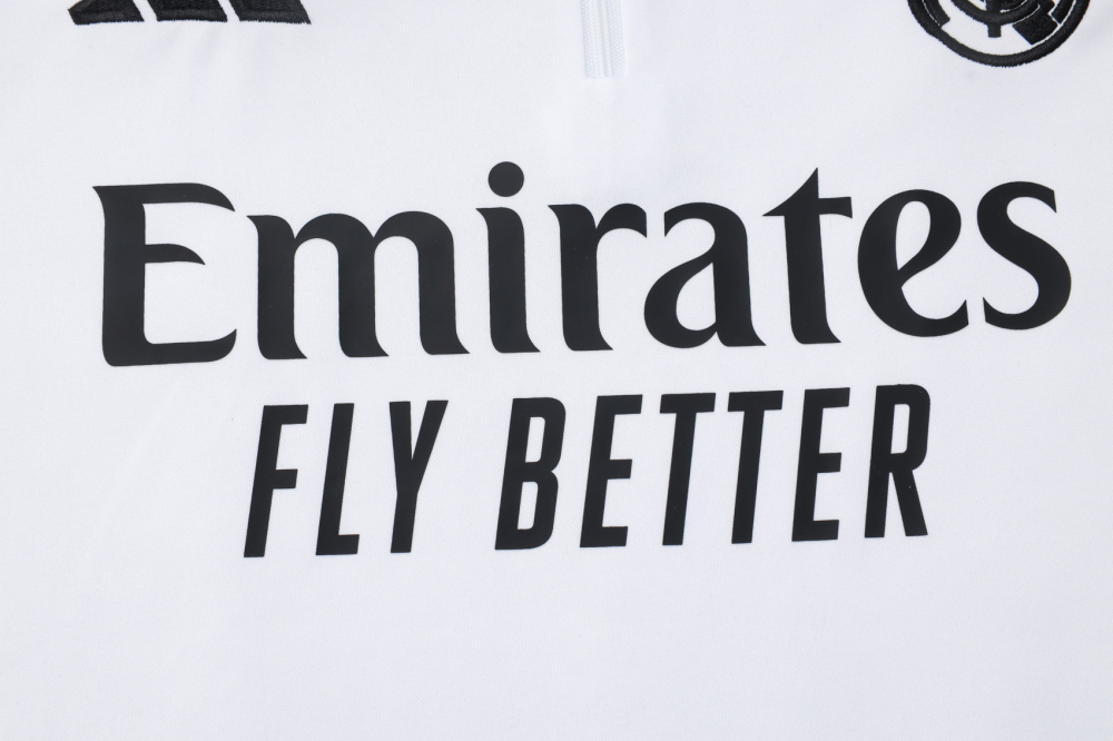 Real Madrid Training Kit (Sweatshirt+Pants) White 2025/26
