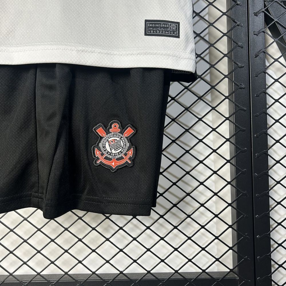 Corinthians Soccer Jersey Home Kids Kit Jersey+Shorts 2025