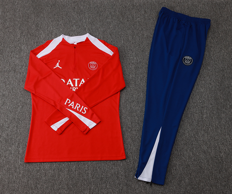PSG Training Kit (Sweatshirt+Pants) Red 2025/26