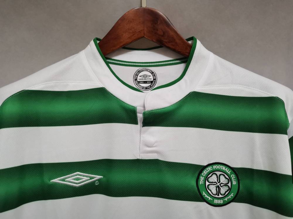 Celtic Retro Soccer Jersey Home Custom Shirt 2003/04