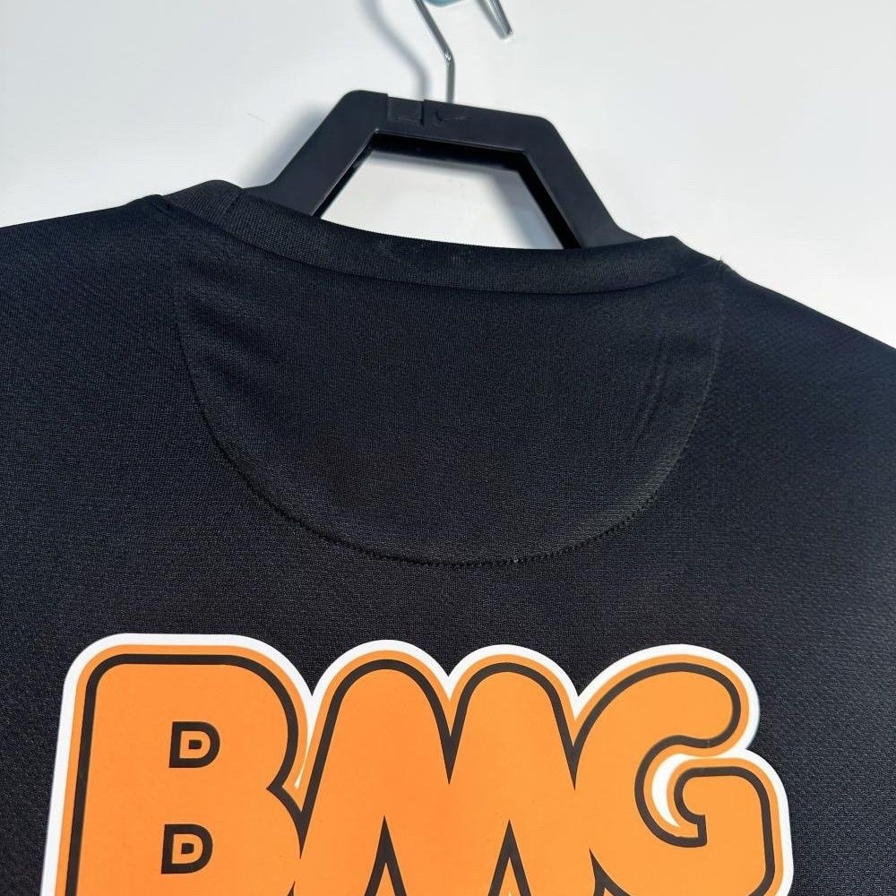 Santos FC Retro Soccer Jersey Black Edition Long Sleeve Custom Shirt 2012