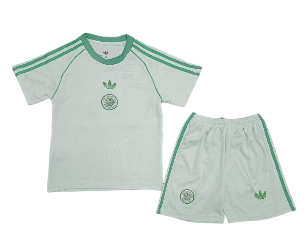 Celtic Soccer Jersey 125th Anniversary Kids Kit Jersey+Shorts 2025/26