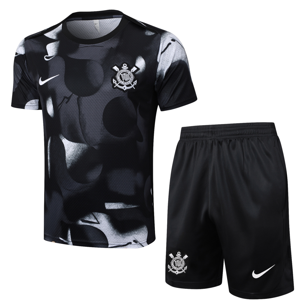 Corinthians Training Jersey Kit Black 2025