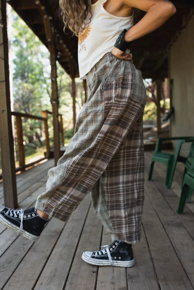 Mystic Plaid Wide Leg Pants