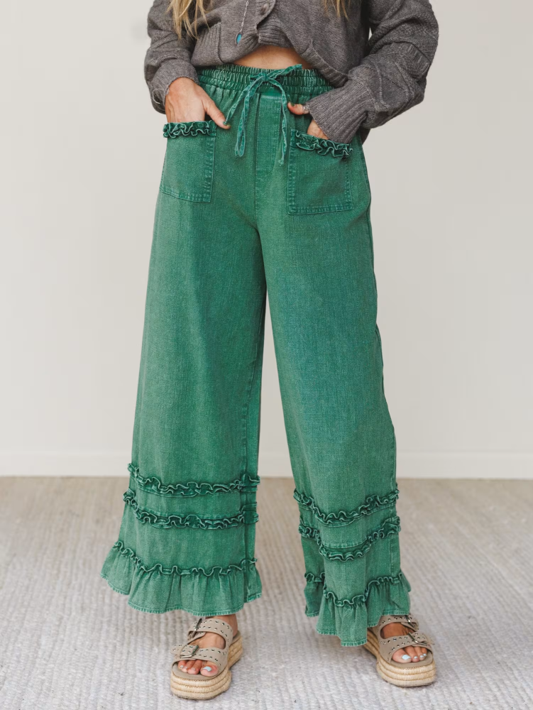 Chase The Horizon Ruffle Pants