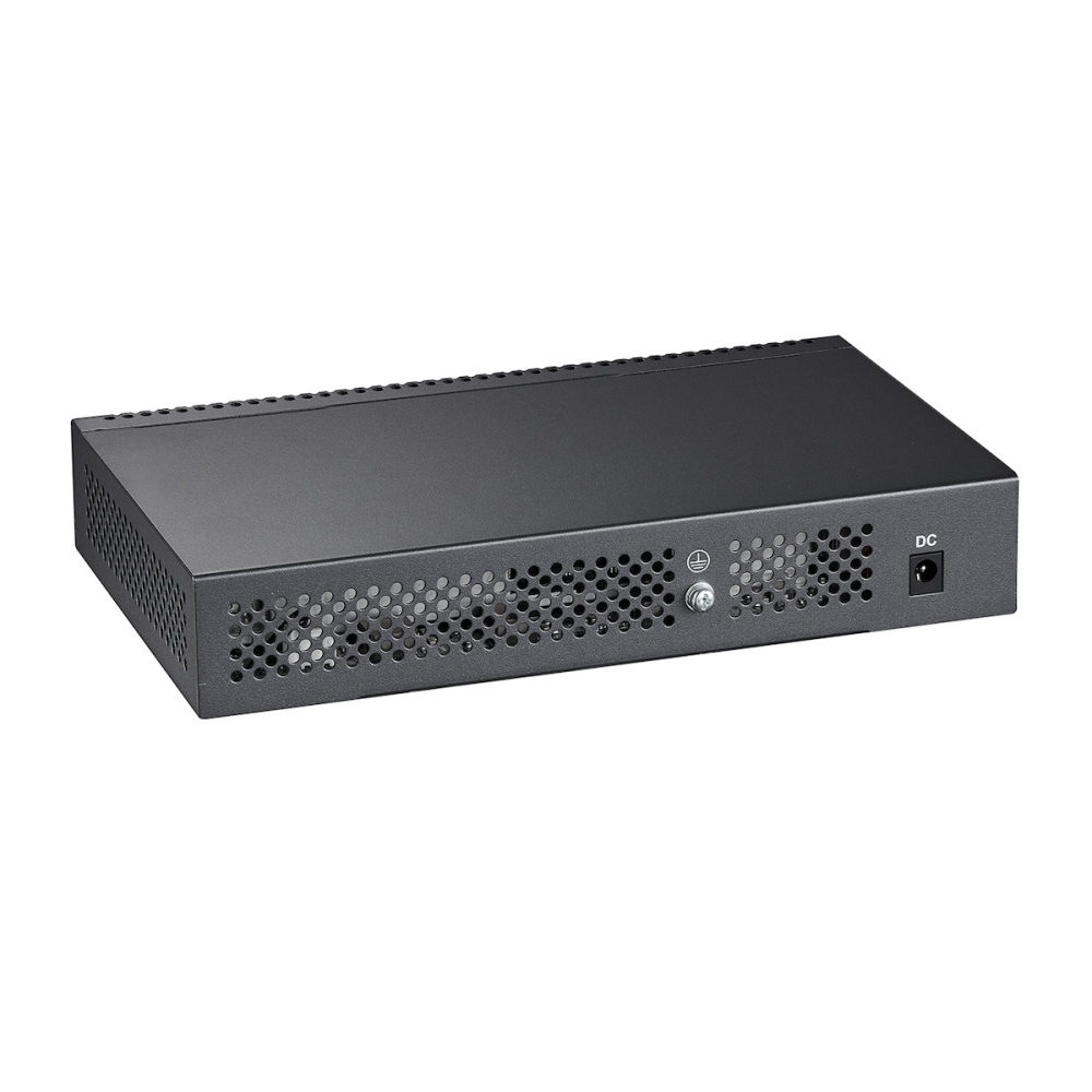 10 Port Gigabit Ethernet Switch, 8 Ports 100/1000Mbps, 2 Gigabit Uplink, Support Vlan, Metal Case Unmanaged Plug and Play