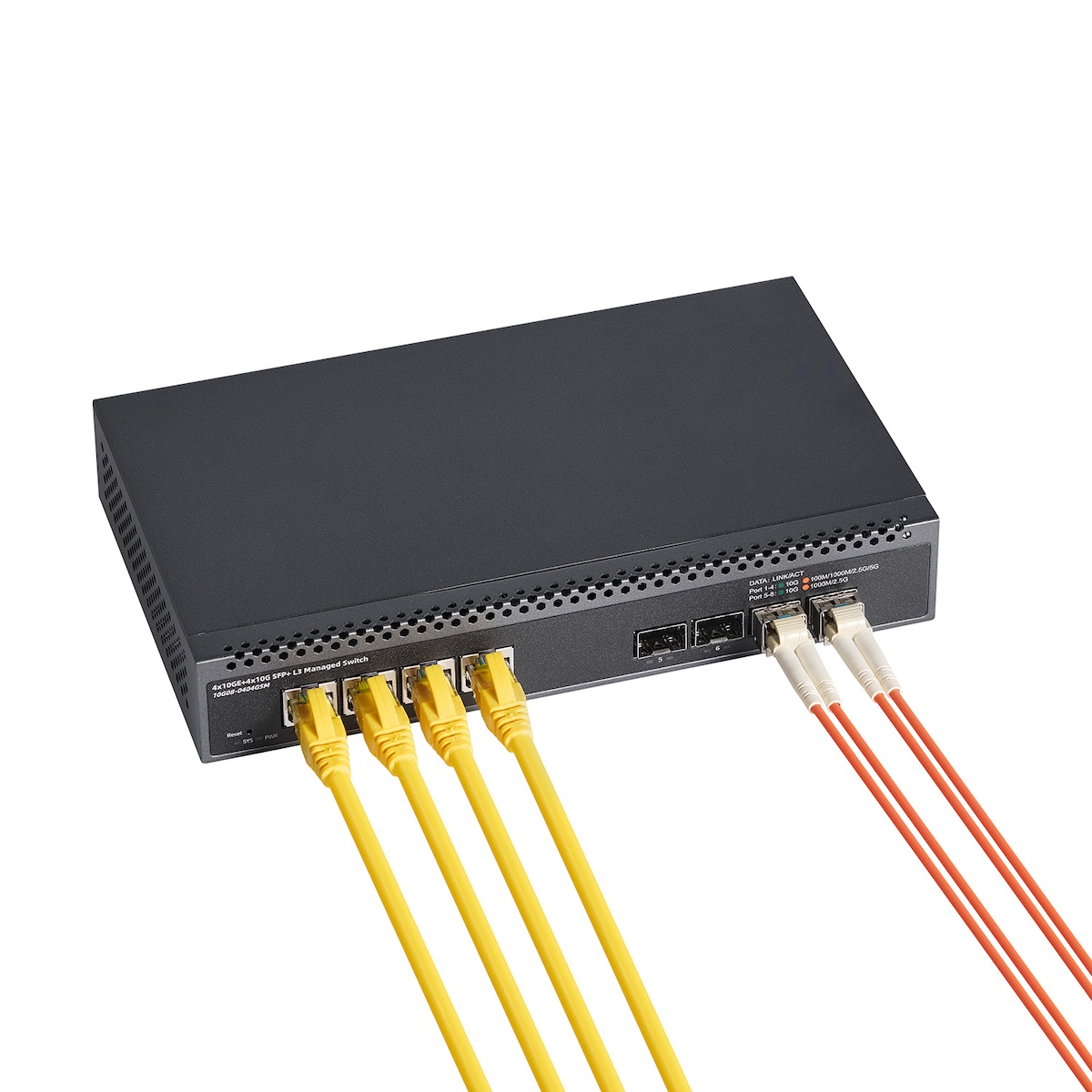 8 Port 10 Gigabit Managed Switch, 4x10G RJ45 Ethernet, 4x10G SFP+