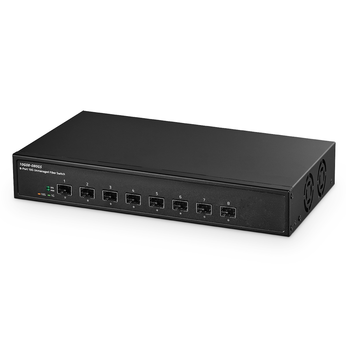 8 Port 10 Gigabit Fiber Switch, 8x10G SFP+ Slot, Support 1G/10G