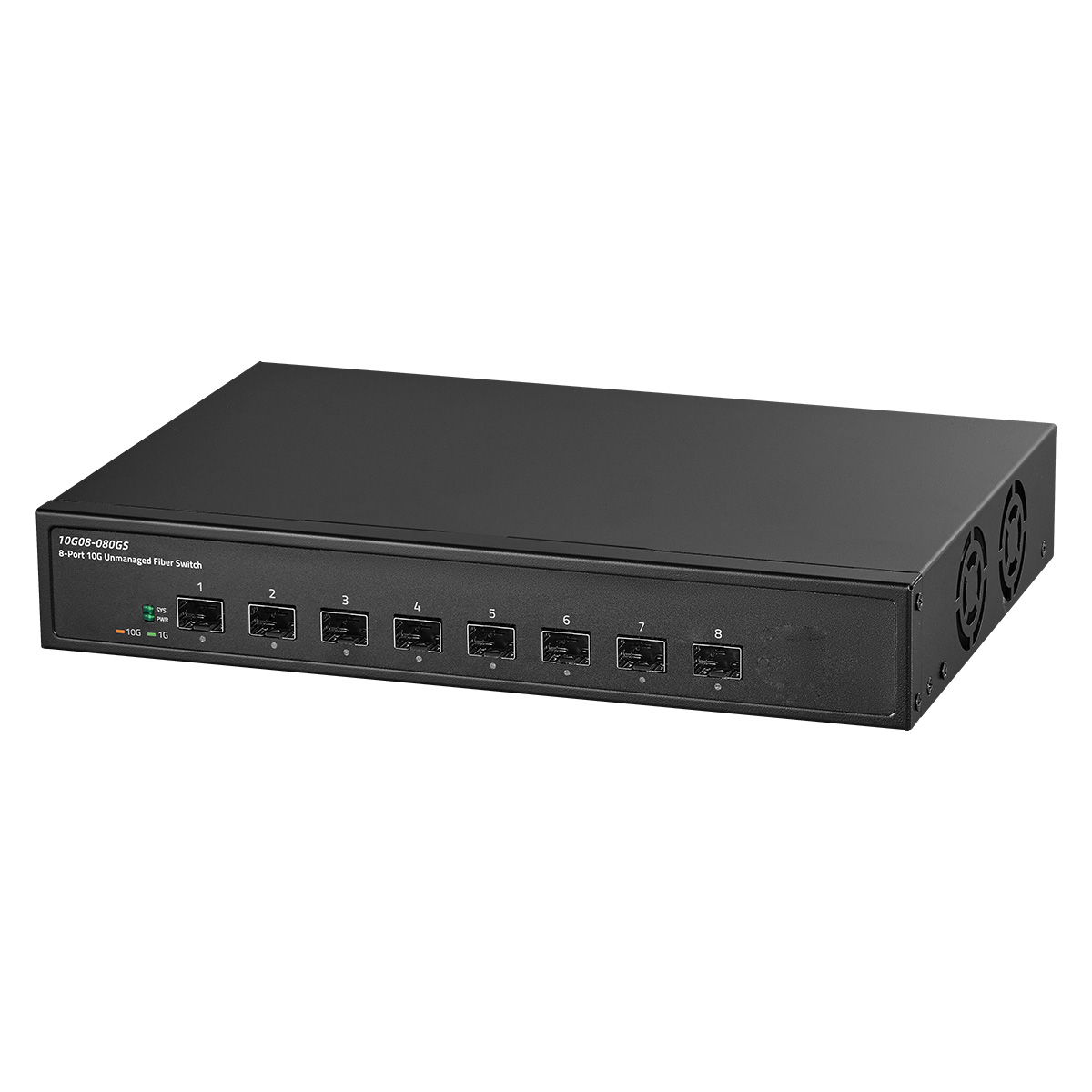 8 Port 10 Gigabit Fiber Switch, 8x10G SFP+ Slot, Support 1G/10G