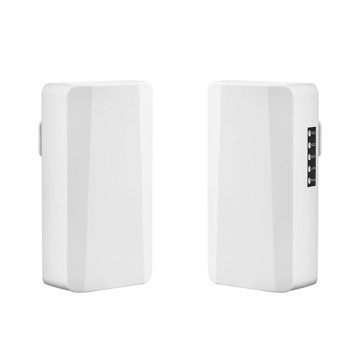 Outdoor Wireless Bridge, Point to Point WiFi Bridge, 2.4GHz 500M-1KM Distance, 2X 100Mbps Ethernet Port, 24V PoE Adapter, 2 Pack