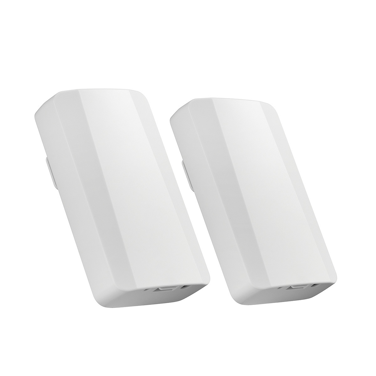 Outdoor Wireless Bridge, Point to Point WiFi Bridge, 2.4GHz 500M-1KM Distance, 2X 100Mbps Ethernet Port, 24V PoE Adapter, 2 Pack