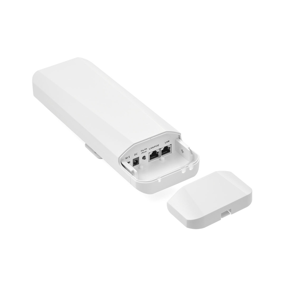 Outdoor Wireless Bridge, Point to Point WiFi Bridge, 5.8GHz 1-3KM Distance, 2X 100Mbps Ethernet Port, 24V PoE Adapter, 2 Pack