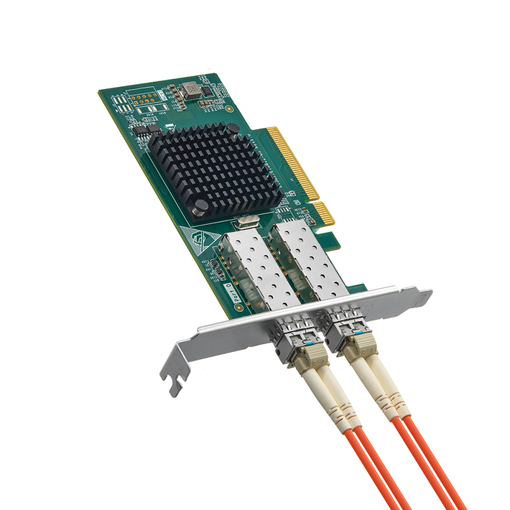 2 Port 10G SFP+ PCIe Network Adapter, Intel X520 82599 LAN Controller, 10G/1G SFP+ Slot NIC Card for Windows/Linux/VMware