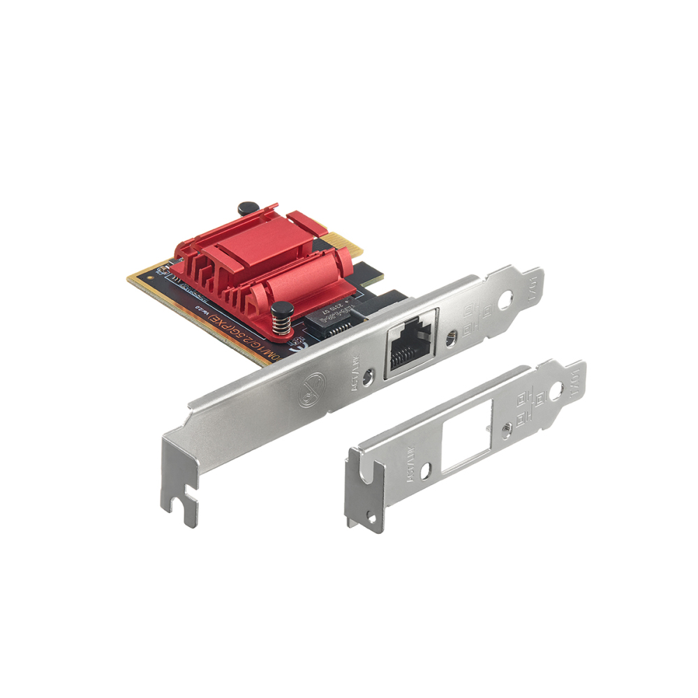 2.5G PCIe Network Adapter, RTL8125B 2500/1000/100Mbps Binardat Ethernet Card RJ45 LAN Controller Support PXE for Windows/Linux/Mac